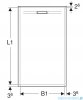 Geberit Sestra brodzik 90x70cm grafit 550.222.00.2